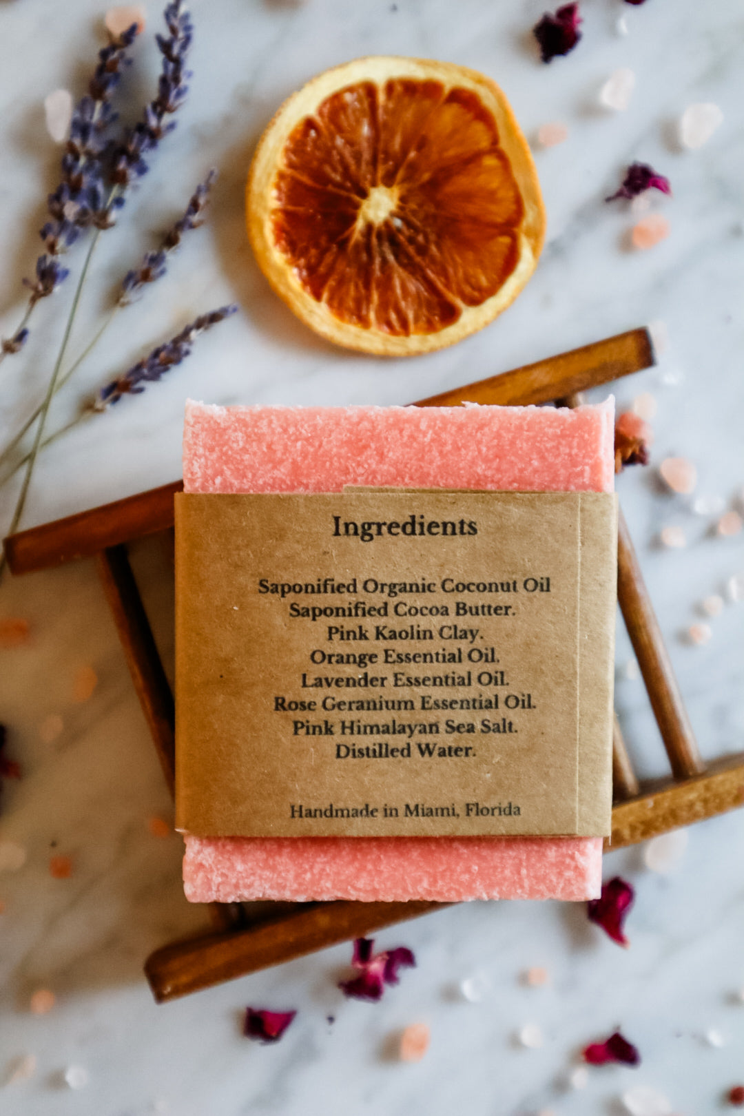 Fresh Garden Himalayan Sea Salt - Orange, Lavender & Rose Geranium